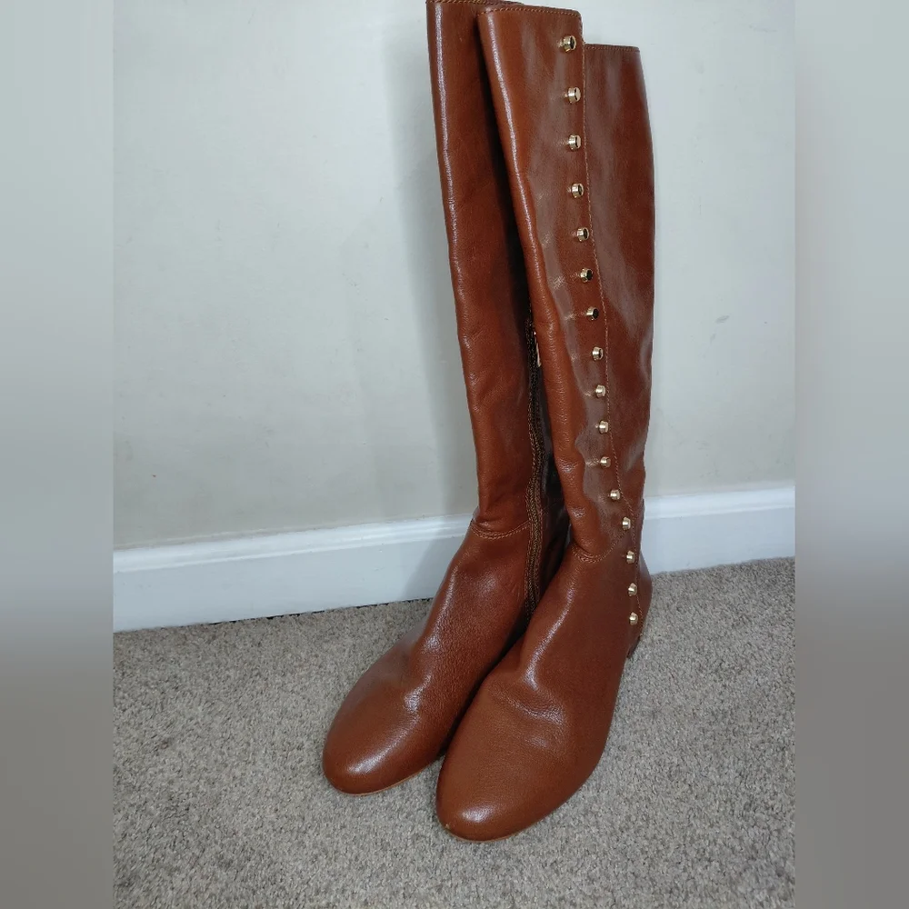 Michael Kors Women Size 9.5M Tan Leather Boots